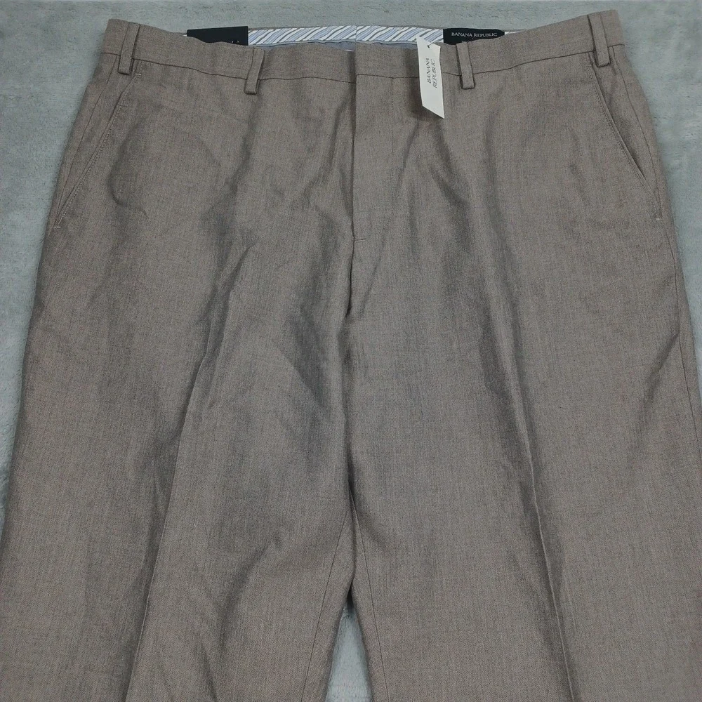 Banana Republic Pants Mens 38x32‎ Brown Slim Fit Preppy Chino Pockets NWT
